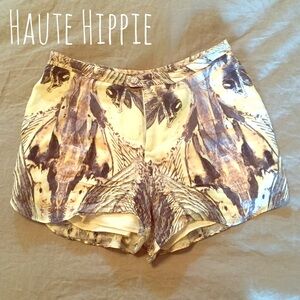 Haute Hippie Silk Shorts